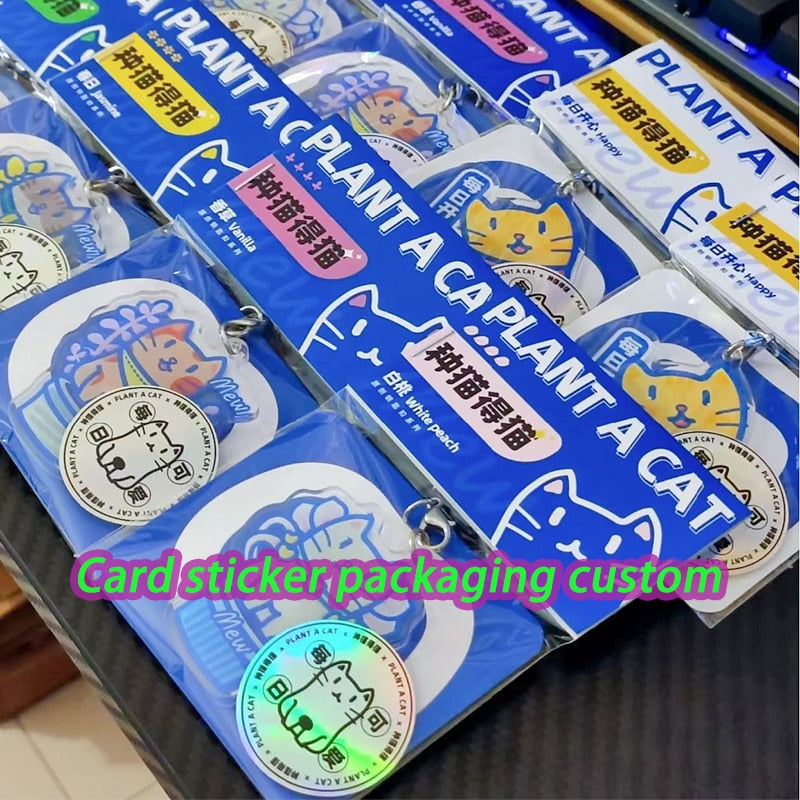 Custom Acrylic Keychain - Clear - Epoxy - Holo
