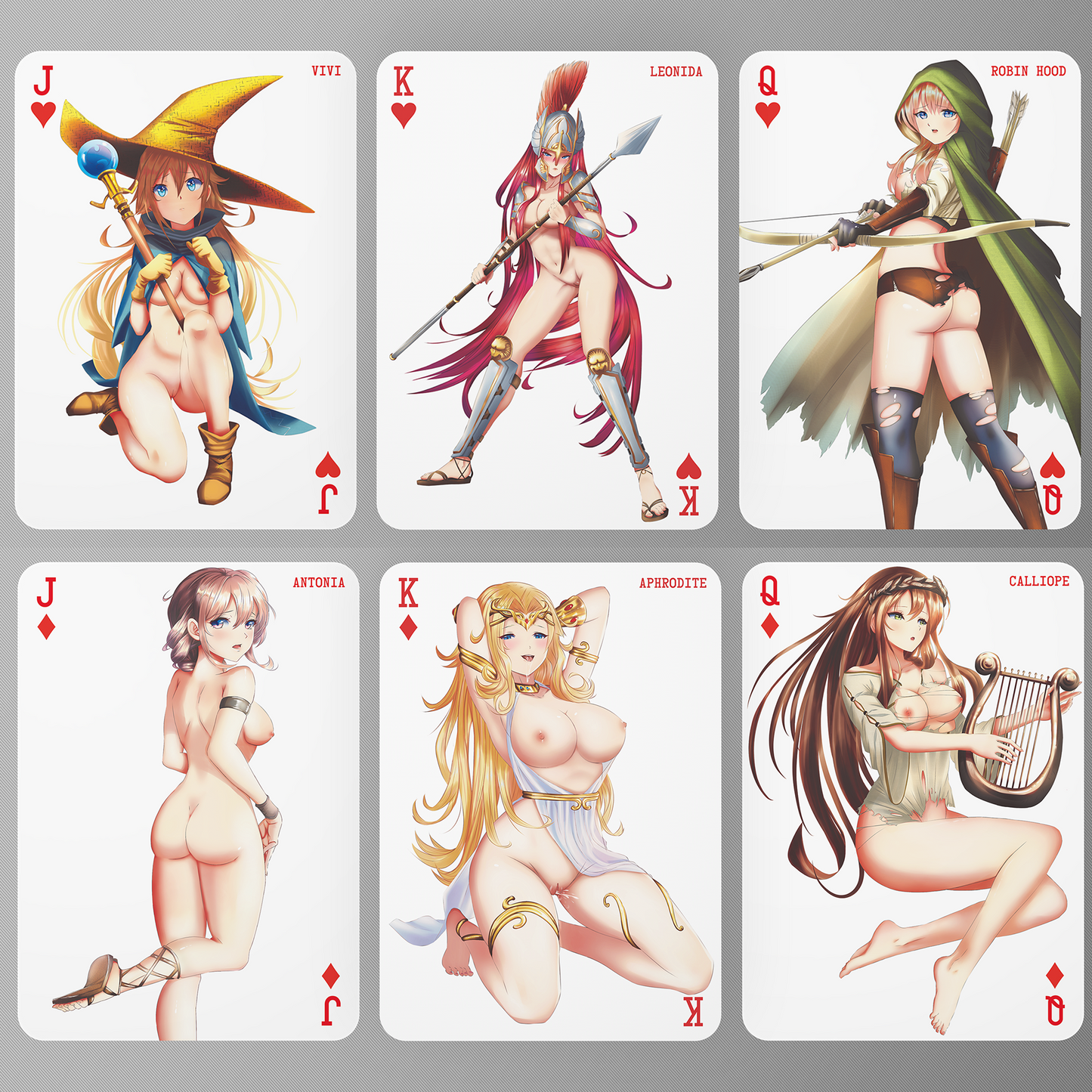 Gentlemen's Lair - Pin-up Anime Playing Cards