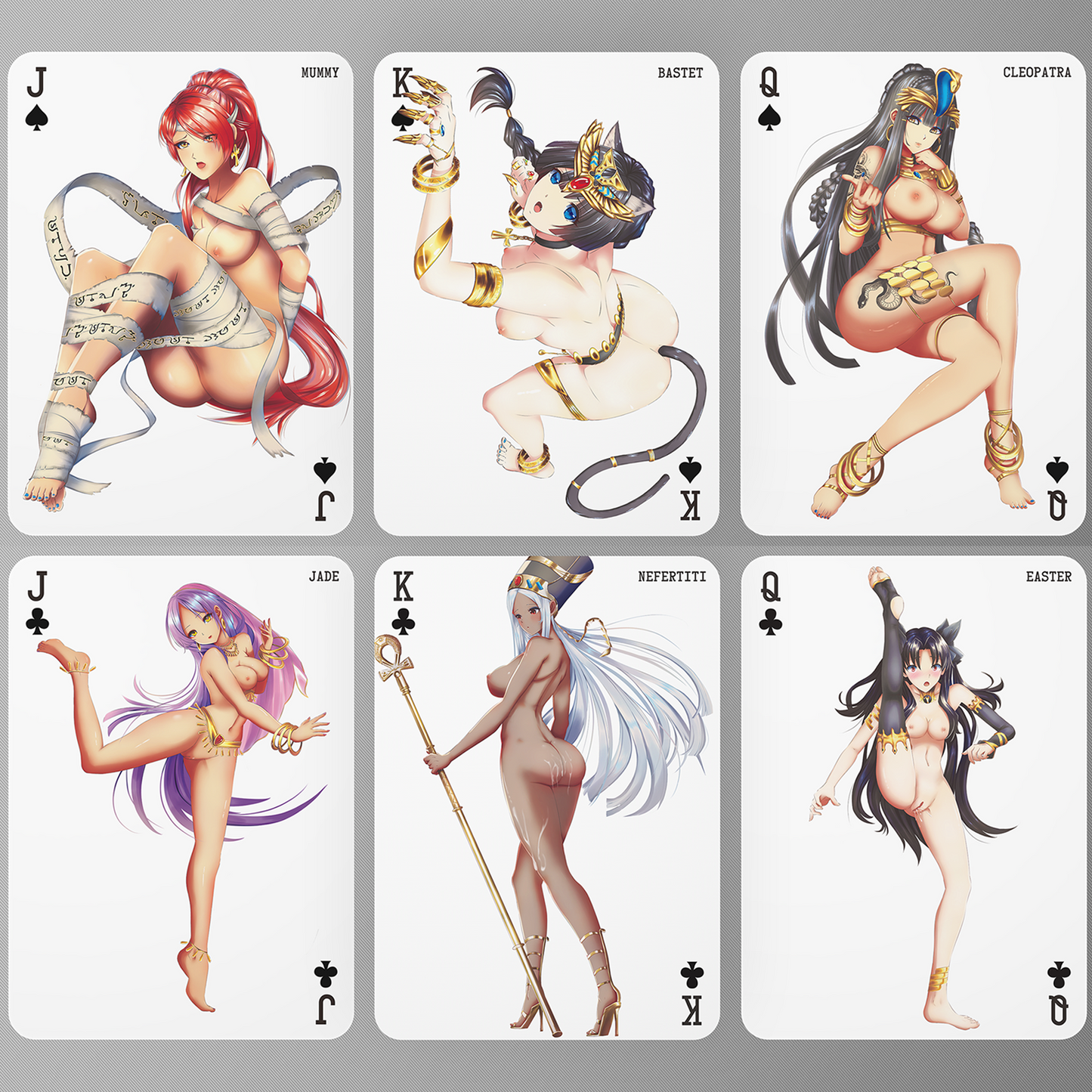 Gentlemen's Lair - Pin-up Anime Playing Cards