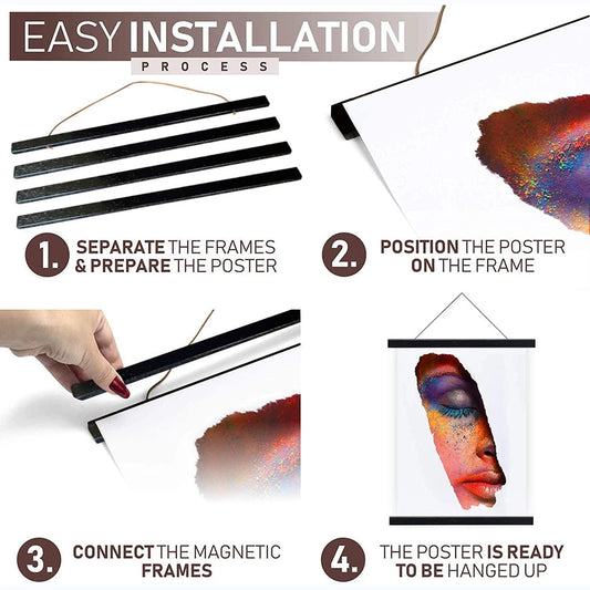 Magnetic Hangers Wood Poster