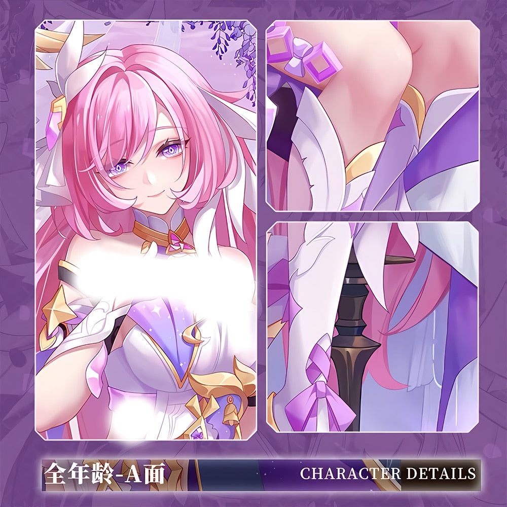 Dakimakura Elysia Honkai Impact Pillowcase Hugging Pillow