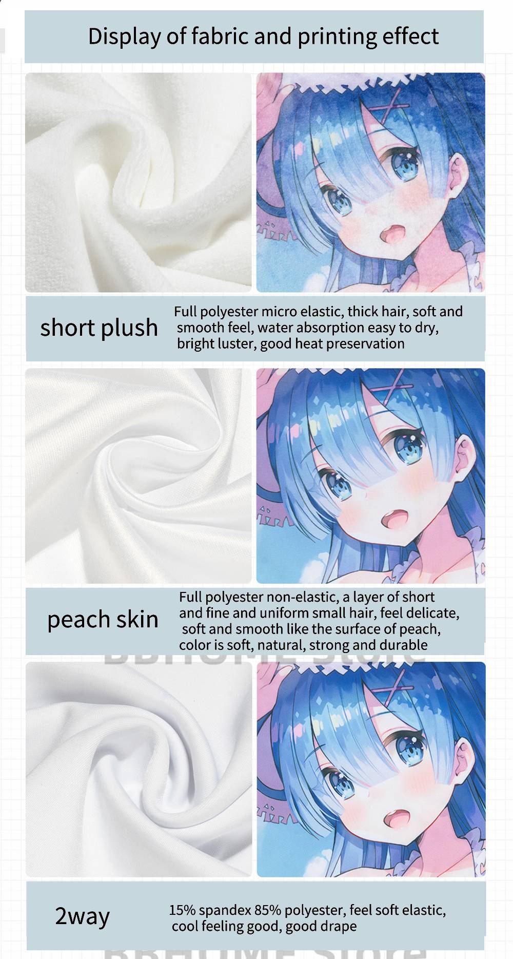 Dakimakura Keqing Anime Pillow Genshin Impact Fan Made Merchandise