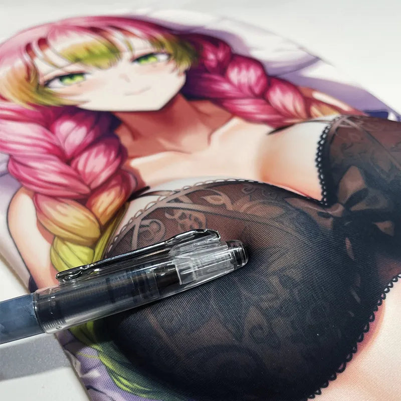 3D Boobs Full Body Mouse Pad Oppai Kujou Genshin - Fan Made Merchandise