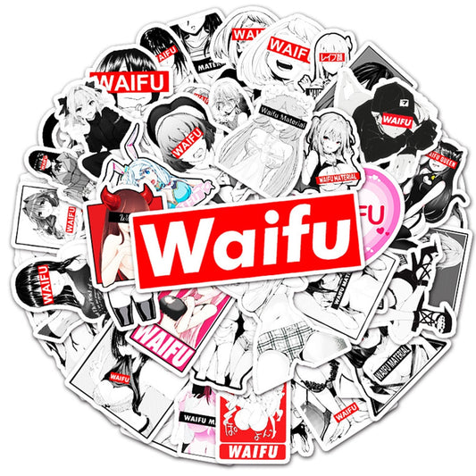 10/30/50PCS Anime Waifu Sexy Stickers Laptop Decal