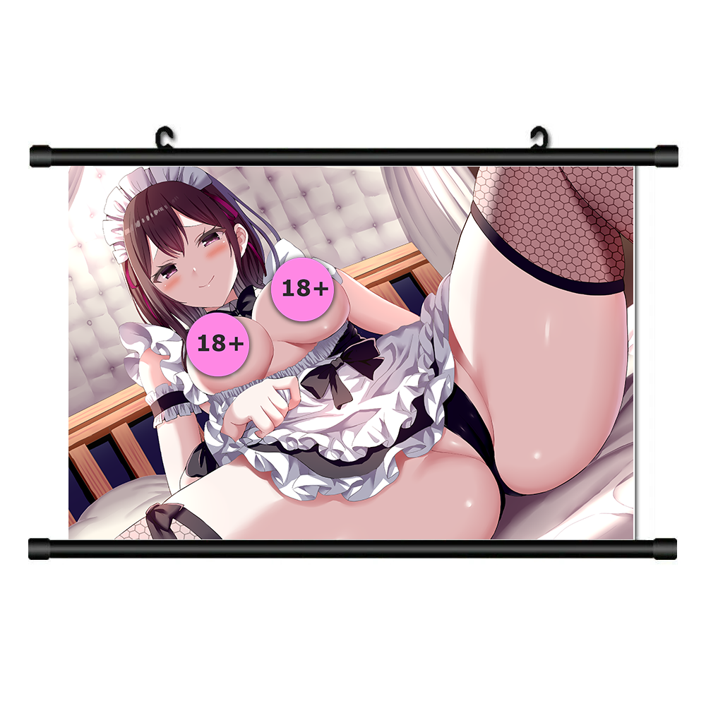 Anime Poster Home Decor Wall Scroll Painting Maid Girl