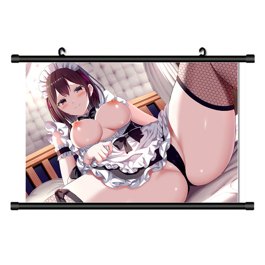 Anime Poster Home Decor Wall Scroll Painting Maid Girl