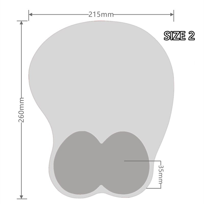 3D Oppai Mouse Pad - Genshin Impact Ayaka Fan Made Merchandise