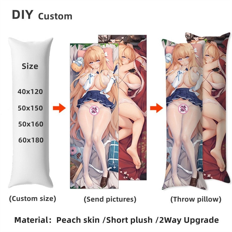 Sexy Anime Dakimakura Cushion Vtuber Body Pillow Cute Naked Decorative