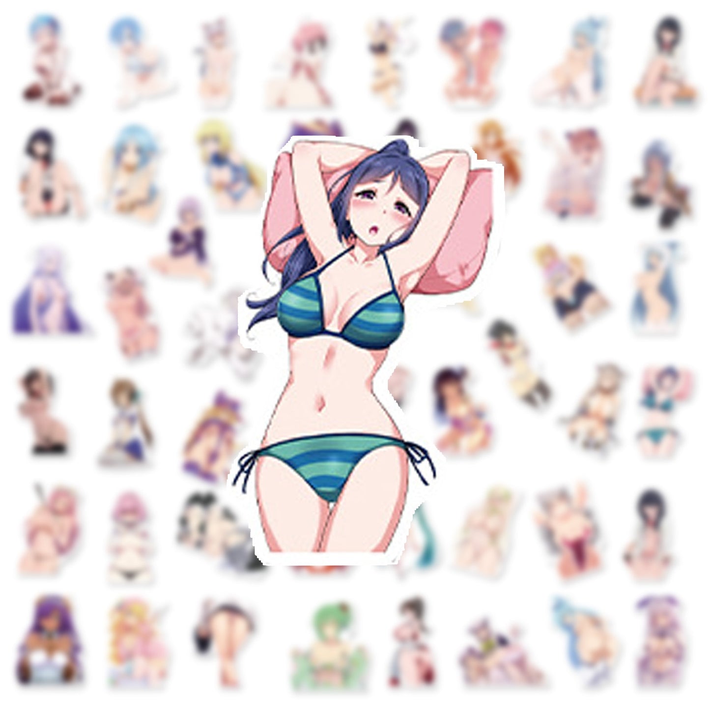 50PCS Stickers Adult Anime Sexy Girls Stickers