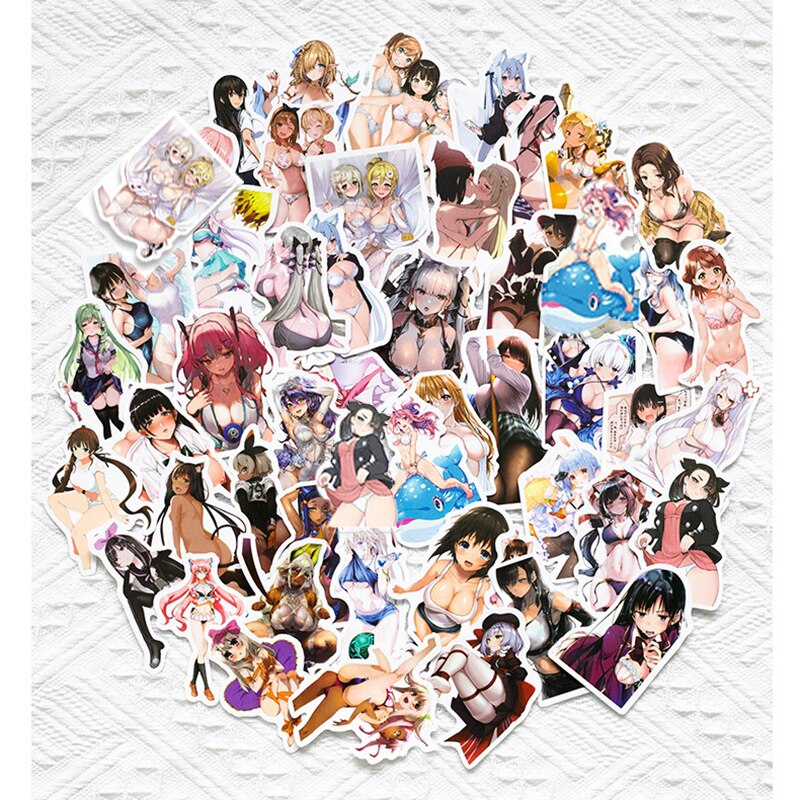 10/30/50PCS Stickers Waifu Sexy Kawaii Anime