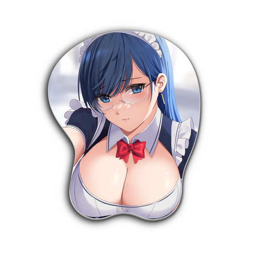Anime 3D Oppai Mouse Pad Wrist Rest - 2 versions Lingerie Maid