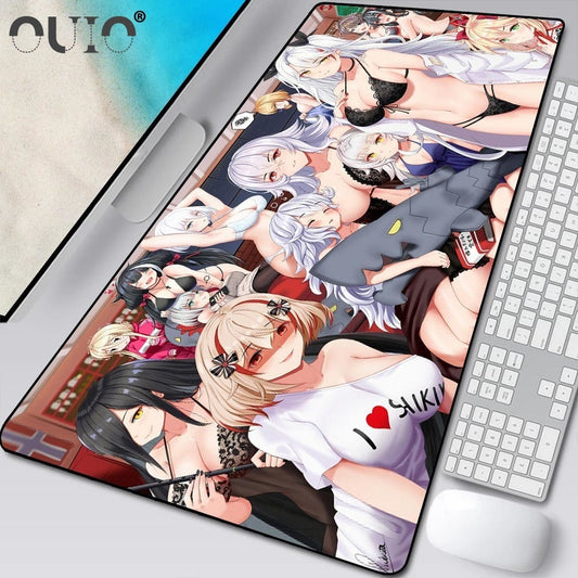 Hot Sexy Girl Desk Mat - Large Mouse Pad Manga