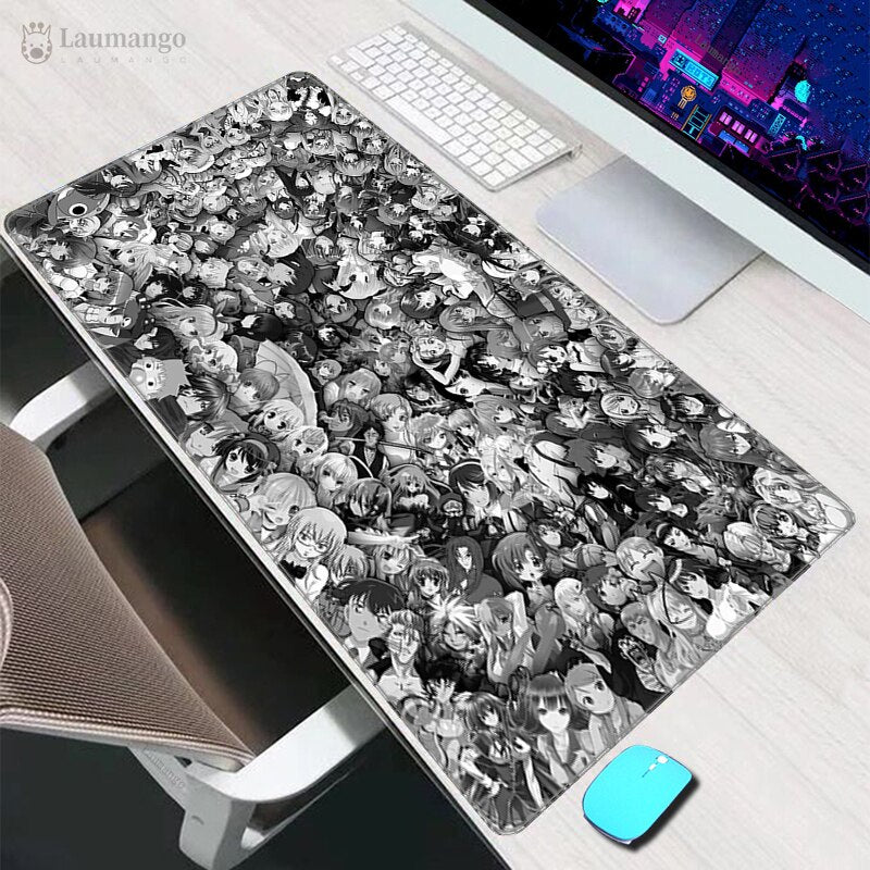 Anime Ahegao Desk Mat - Large Mouse Pad Hentai Manga - Gaming Gift