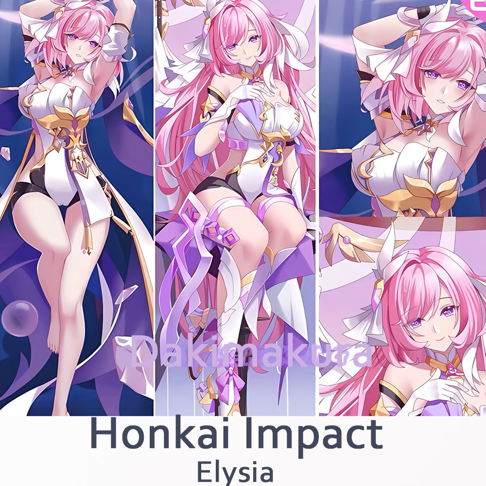 Dakimakura Elysia Honkai Impact Pillowcase Hugging Pillow