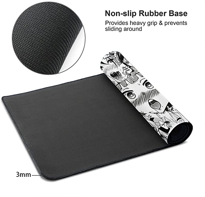 Anime Ahegao Desk Mat - Large Mouse Pad Hentai Manga - Gaming Gift