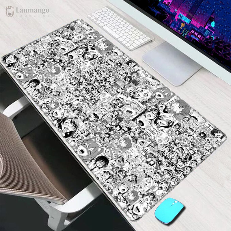 Anime Ahegao Desk Mat - Large Mouse Pad Hentai Manga - Gaming Gift