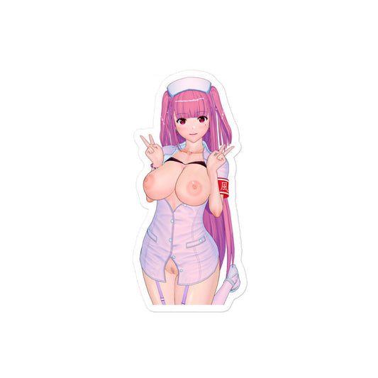Sexy Nurse Waterproof Sticker - Ecchi Anime