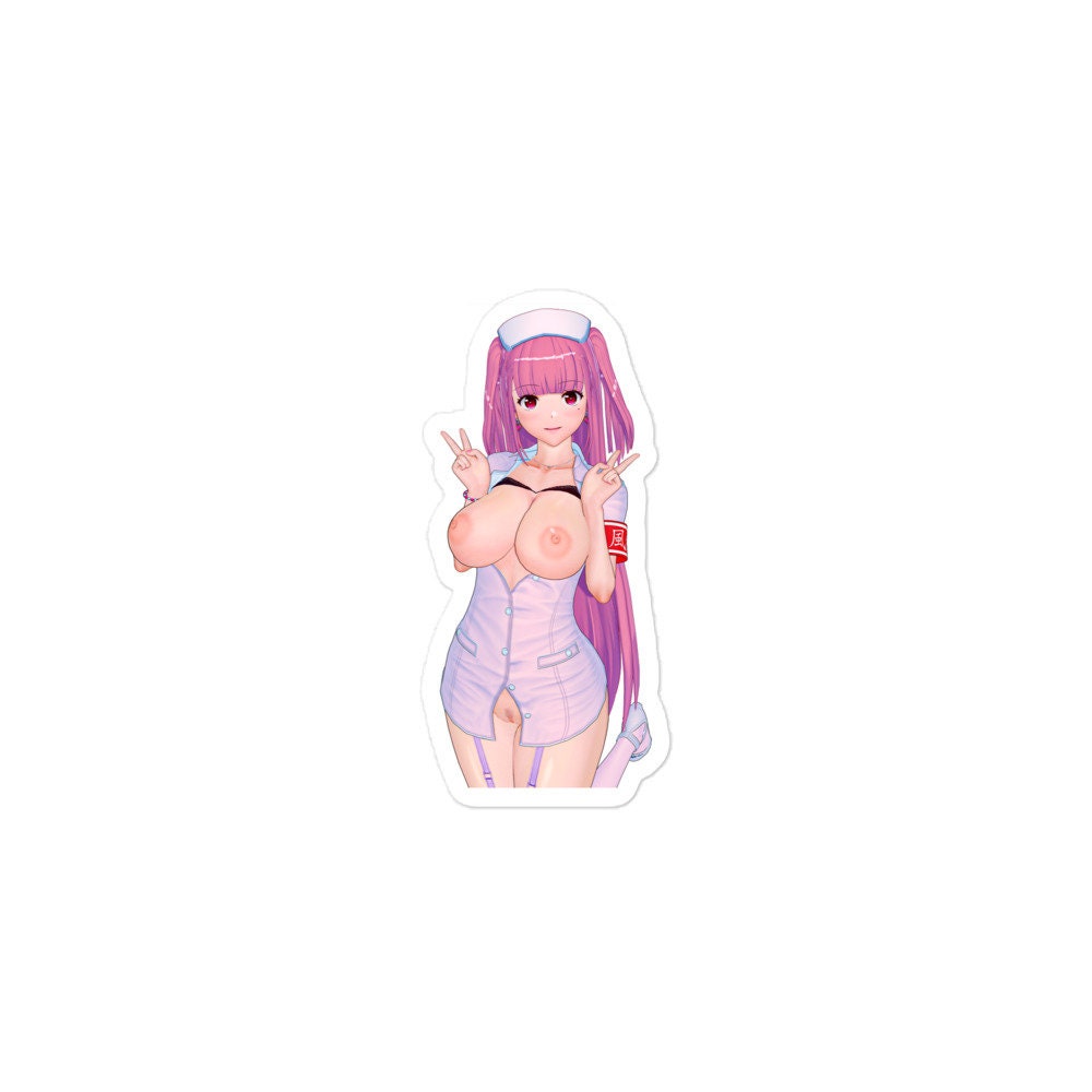 Sexy Nurse Waterproof Sticker - Ecchi Anime