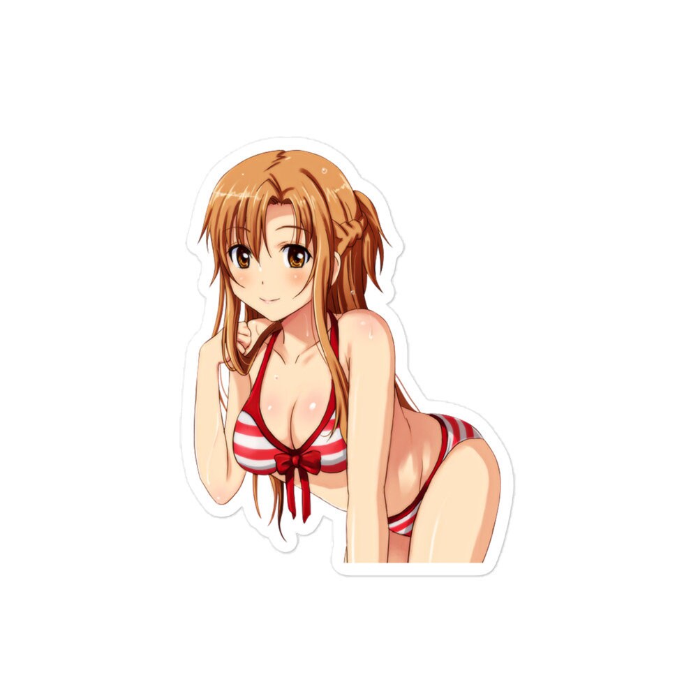 Waterproof Sticker Bikini Girl - Ecchi Anime Waifu