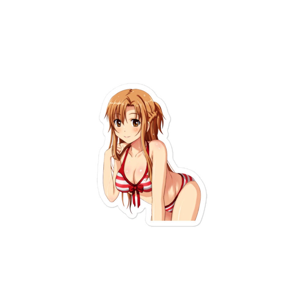 Waterproof Sticker Bikini Girl - Ecchi Anime Waifu