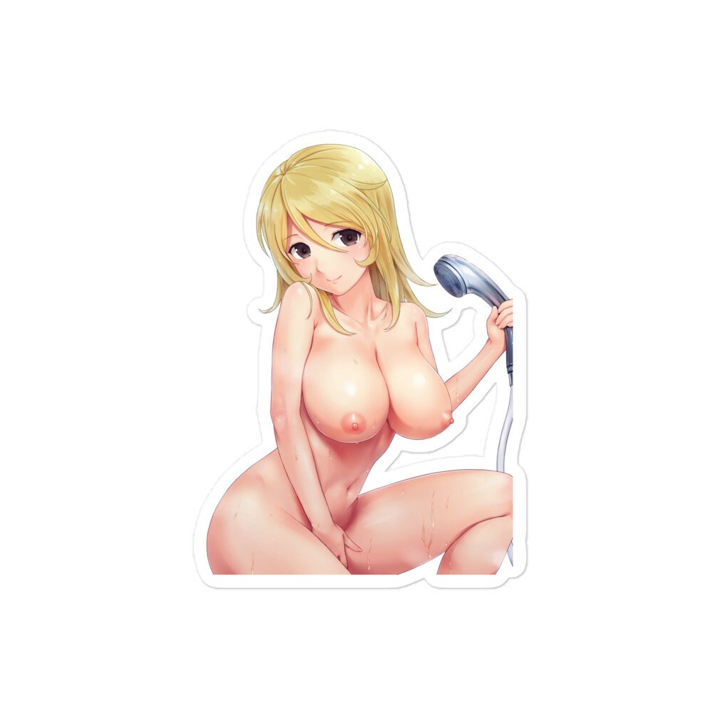 Waterproof Sticker Sexy Girl Shower Anime Waifu