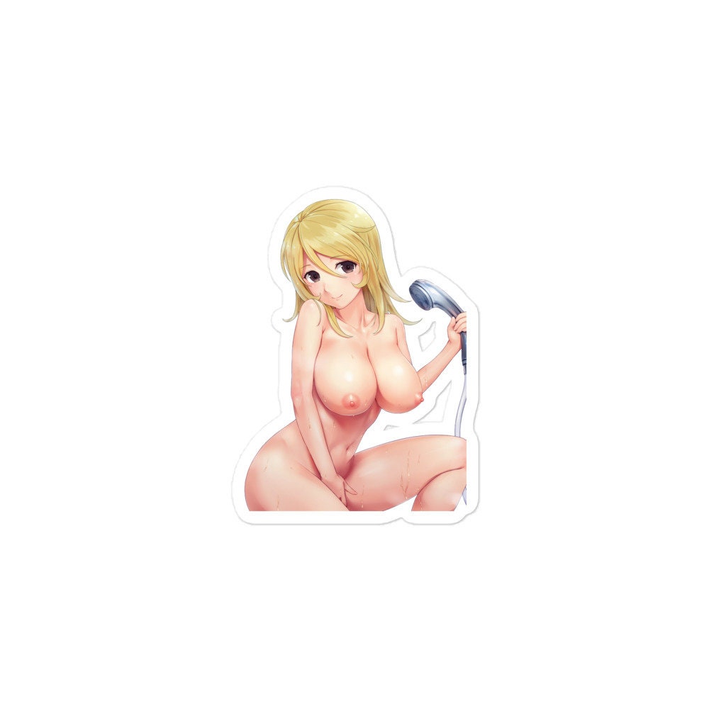 Waterproof Sticker Sexy Girl Shower Anime Waifu