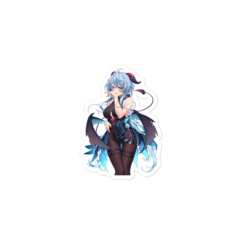 Anime Girl Sticker Ganyu Genshin Impact Waterproof Waifu - Fan made merchandise