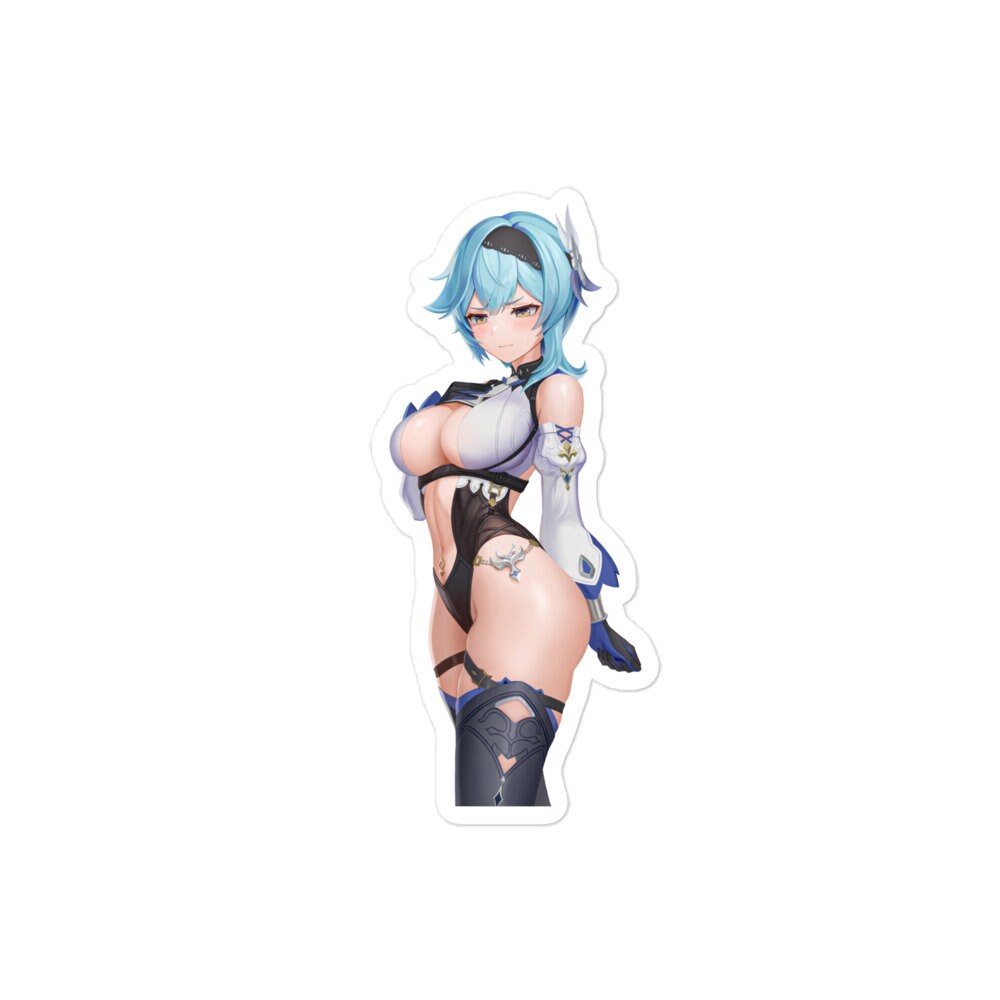 Anime Sexy Girl Sticker Eula Genshin Impact Waterproof Waifu - Fan made merchandise