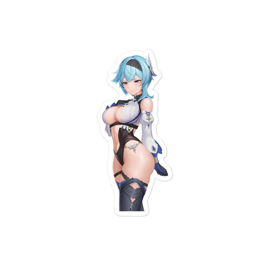 Anime Sexy Girl Sticker Eula Genshin Impact Waterproof Waifu - Fan made merchandise