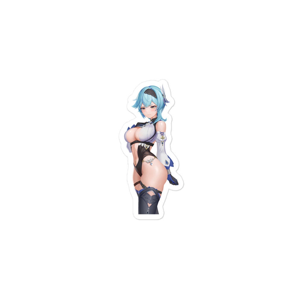 Anime Sexy Girl Sticker Eula Genshin Impact Waterproof Waifu - Fan made merchandise