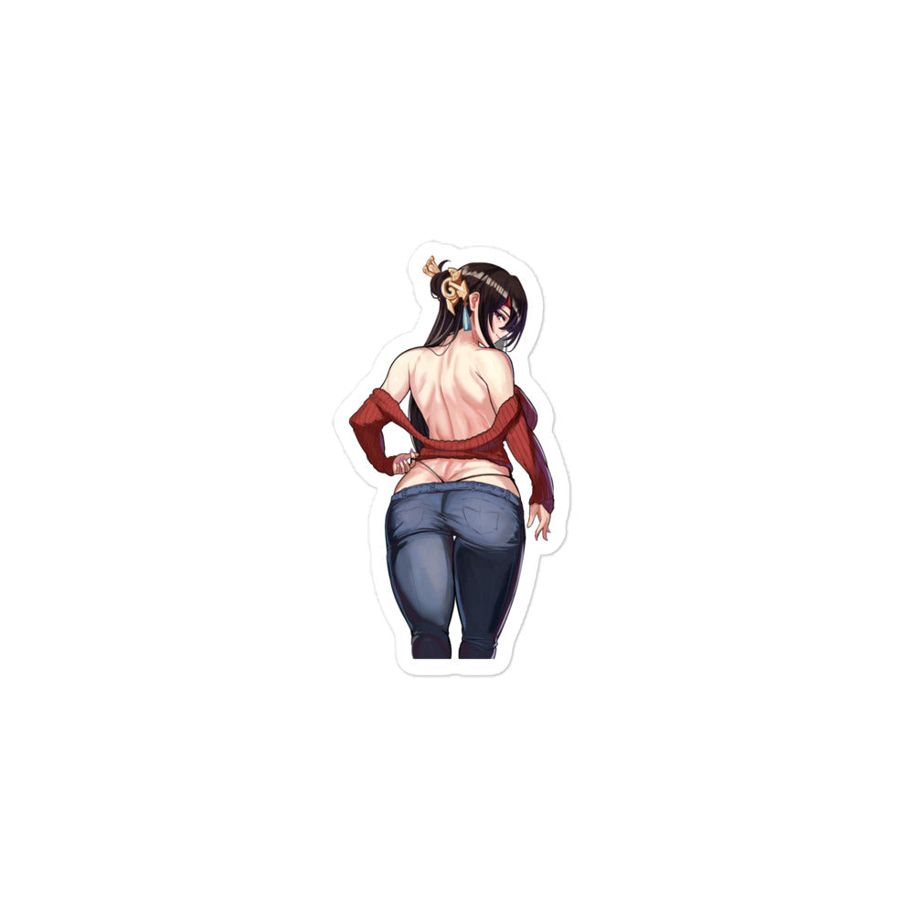 Anime Sexy Girl Sticker Beidou Genshin Impact Waterproof Waifu - Fan made merchandise