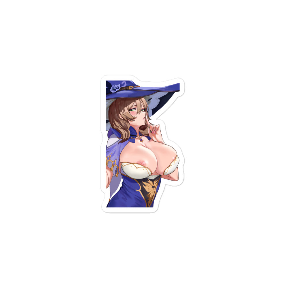 Anime Sexy Girl Sticker Lisa Genshin Impact Waterproof Waifu - Fan made merchandise