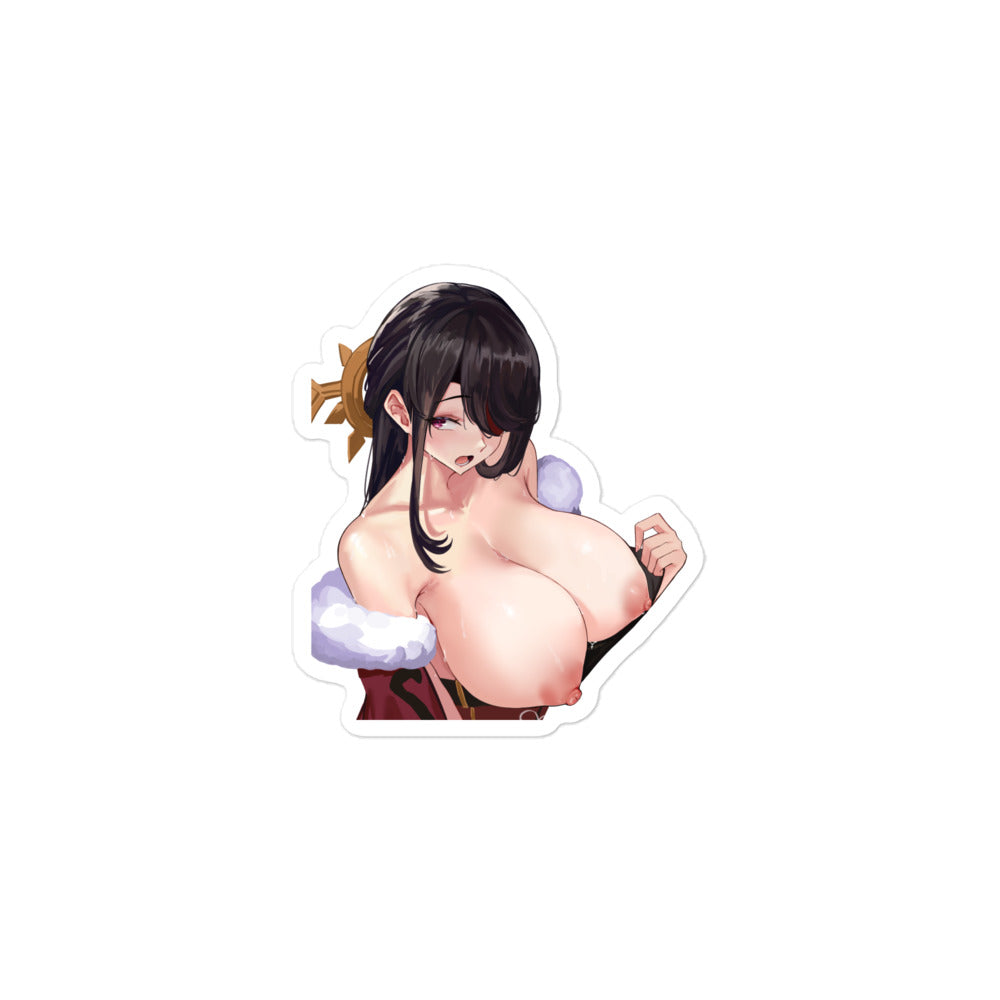 Anime Sexy Girl Sticker Beidou Genshin Impact Waterproof Waifu - Fan made merchandise