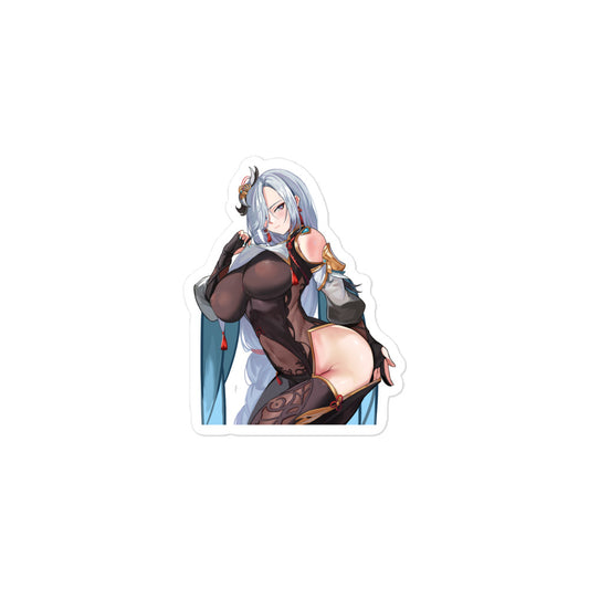 Anime Sexy Girl Sticker Shenhe Genshin Impact Waterproof Waifu - Fan made merchandise