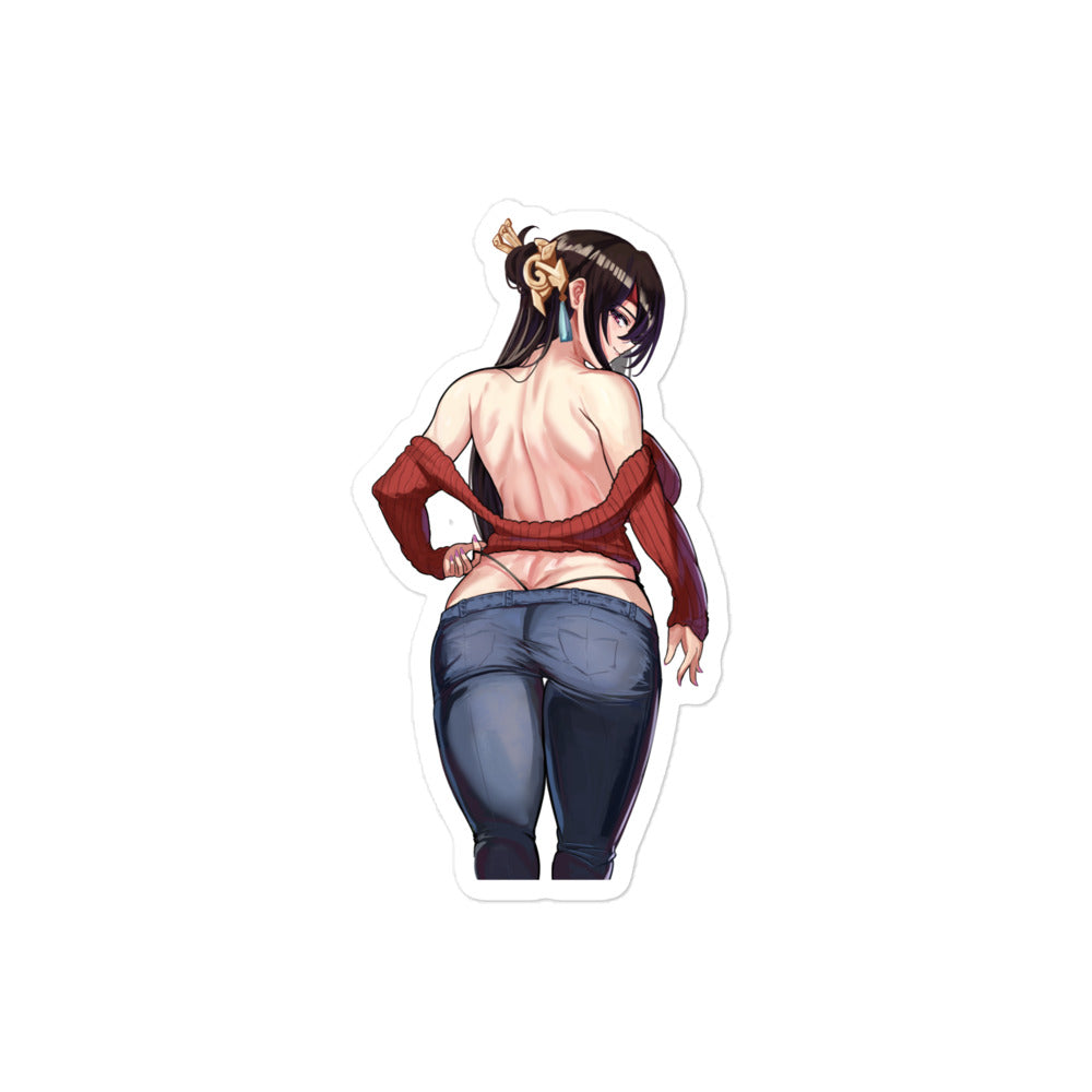 Anime Sexy Girl Sticker Beidou Genshin Impact Waterproof Waifu - Fan made merchandise