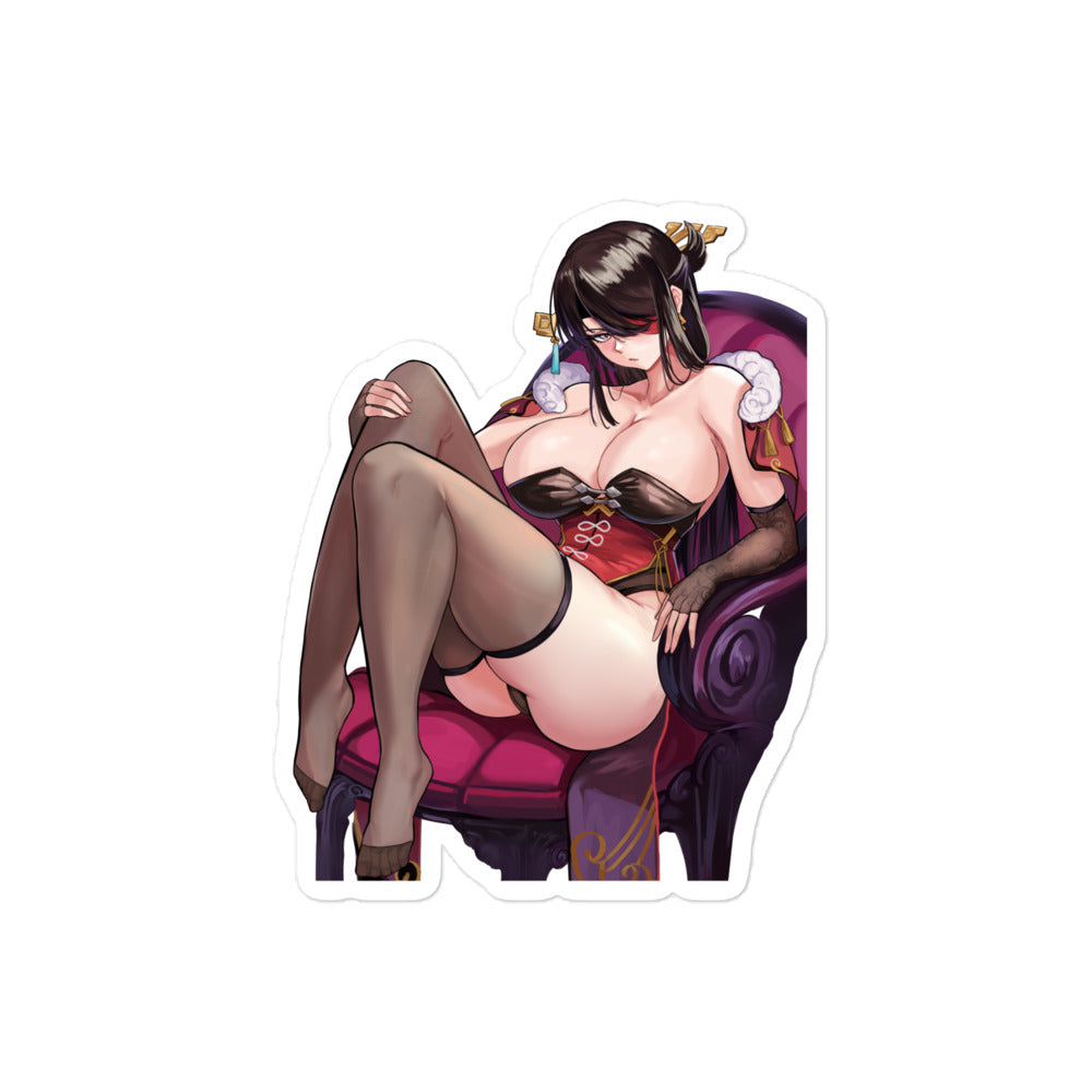 Anime Sexy Girl Sticker Beidou Genshin Impact Waterproof Waifu - Fan made merchandise