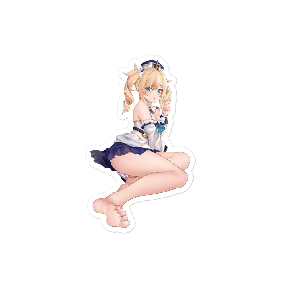 Anime Sexy Girl Sticker Barbara Genshin Impact Waterproof Waifu - Fan made merchandise