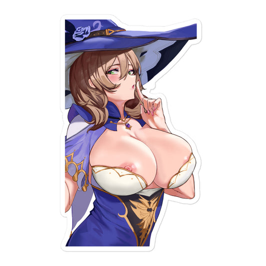Anime Sexy Girl Sticker Lisa Genshin Impact Waterproof Waifu - Fan made merchandise