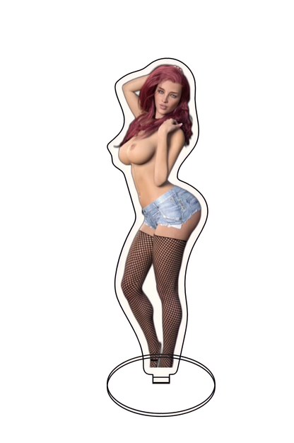 Scarlett Acrylic Stand - Figurine Adult Standee Rainbow Holographic