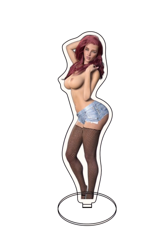Scarlett Acrylic Stand - Figurine Adult Standee Rainbow Holographic