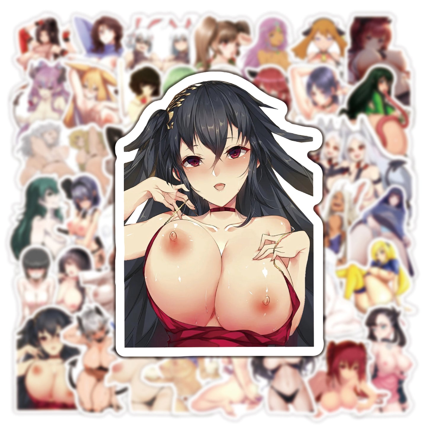 [+20 STYLES] 50PCS Anime Girl Pinup Sexy Waifu Sticker