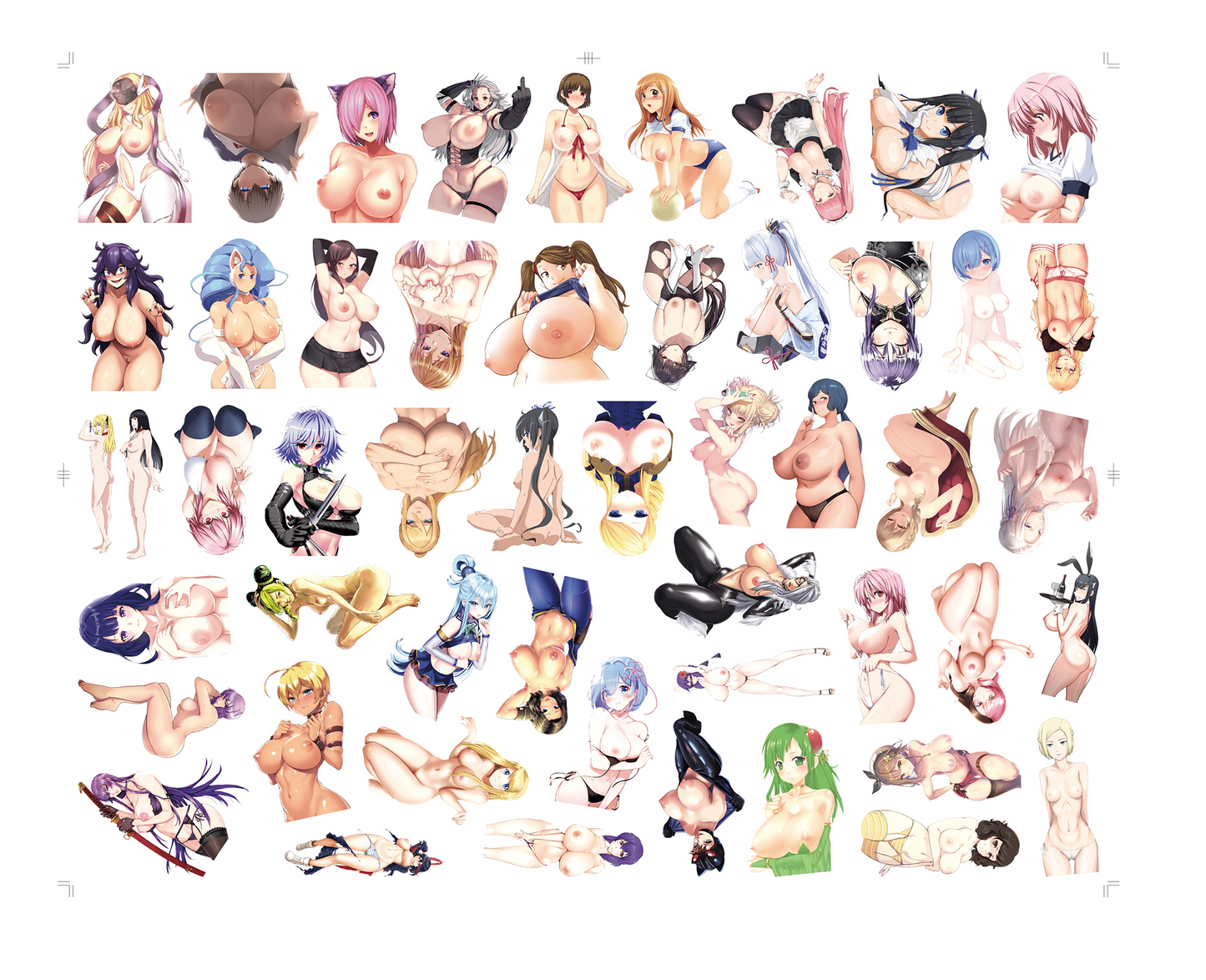 50/100pcs Anime Girl Pinup Sexy Waifu Sticker [+20 STYLES]