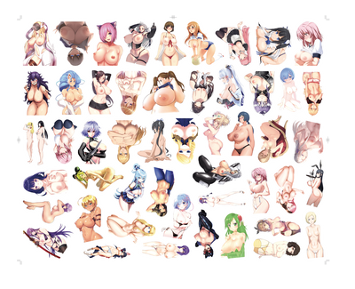 50/100pcs Anime Girl Pinup Sexy Waifu Sticker [+20 STYLES]