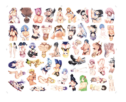 50/100pcs Anime Girl Pinup Sexy Waifu Sticker [+20 STYLES]