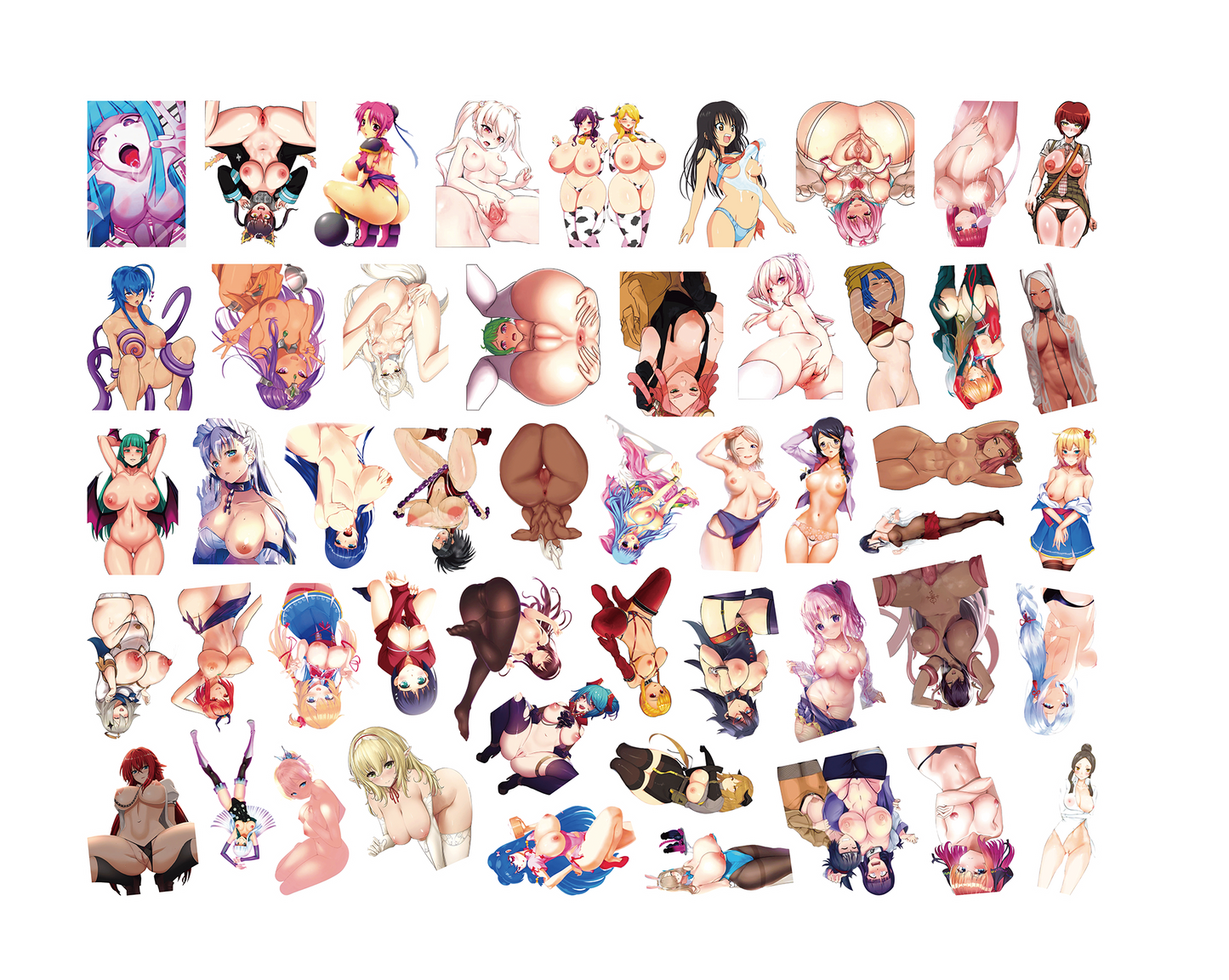 50/100pcs Anime Girl Pinup Sexy Waifu Sticker [+20 STYLES]