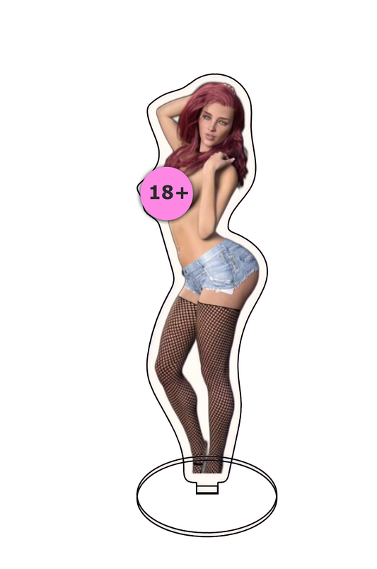 Scarlett Acrylic Stand - Figurine Adult Standee Rainbow Holographic