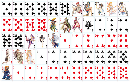Gentlemen's Lair - Pin-up Anime Playing Cards
