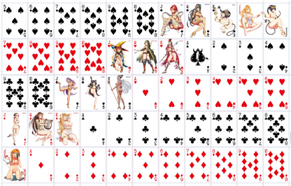 Gentlemen's Lair - Pin-up Anime Playing Cards