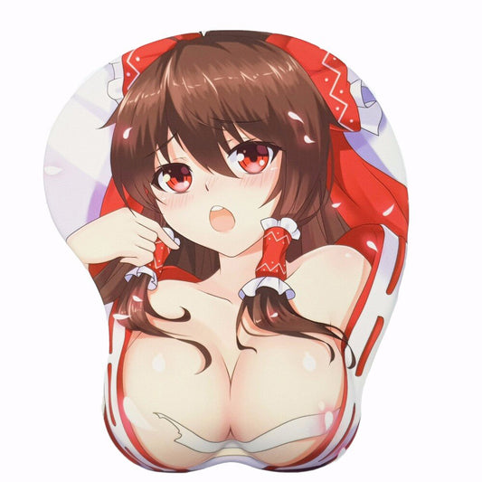 Hakurei Reimu Anime 3D Oppai Mouse Pad