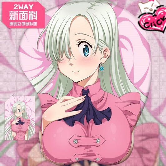 Elizabe Anime 3D Oppai Mouse Pad